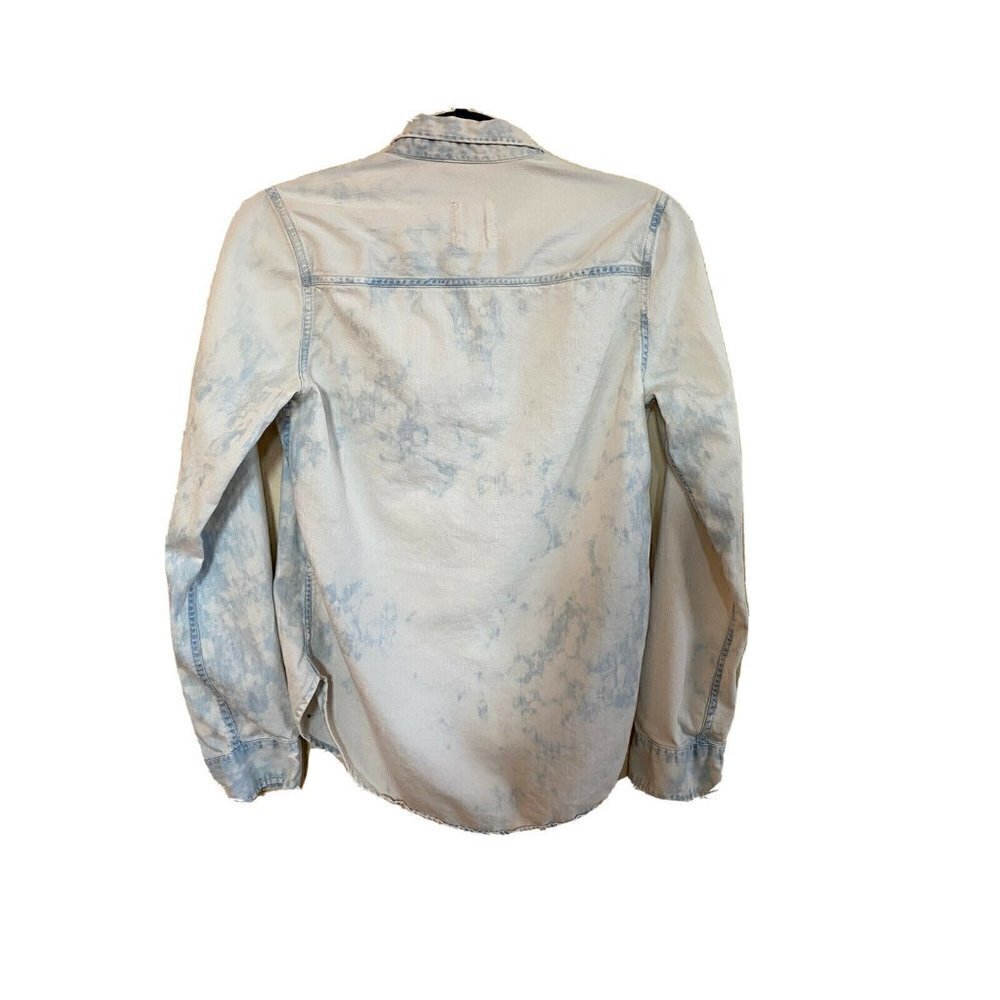 Hollister tie-dyed denim button down top Sz.S - Picture 2 of 5
